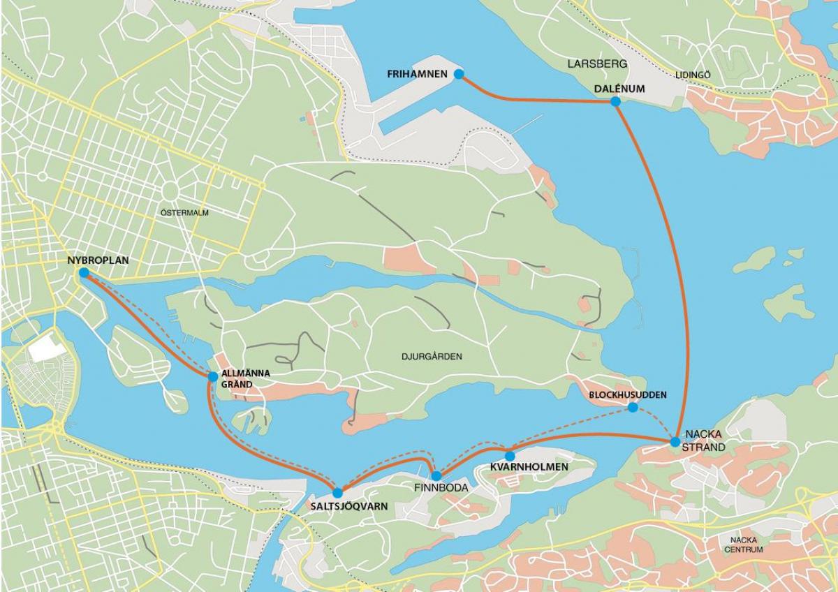 peta dari frihamnen Stockholm