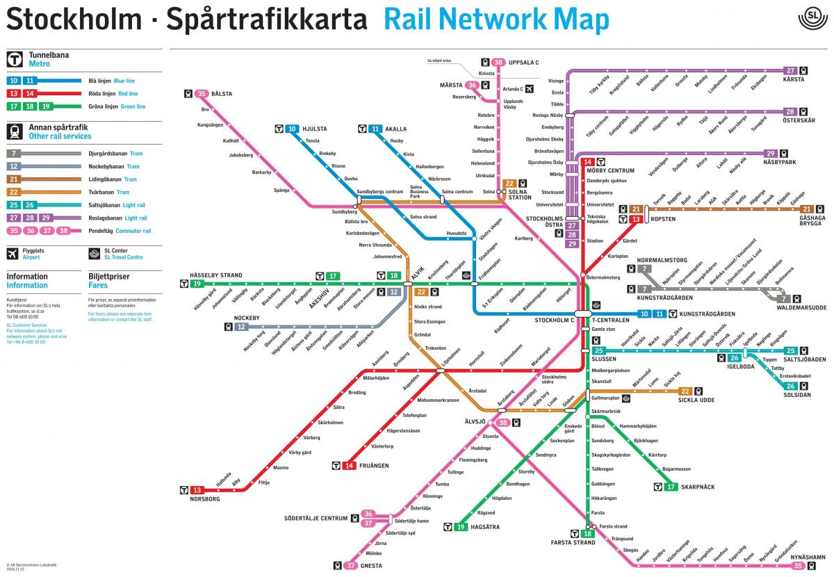 peta metro di Stockholm