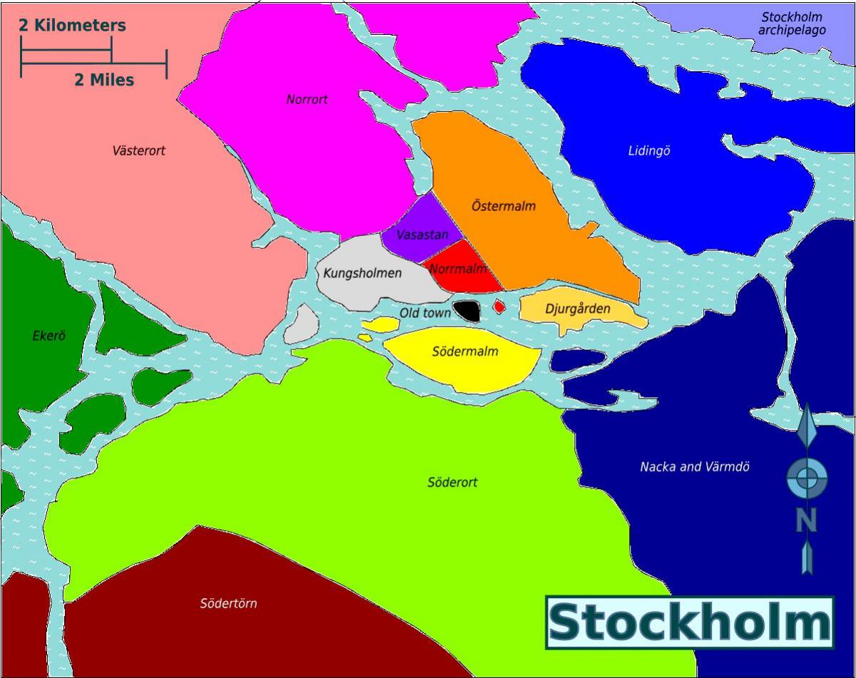 peta Stockholm kabupaten