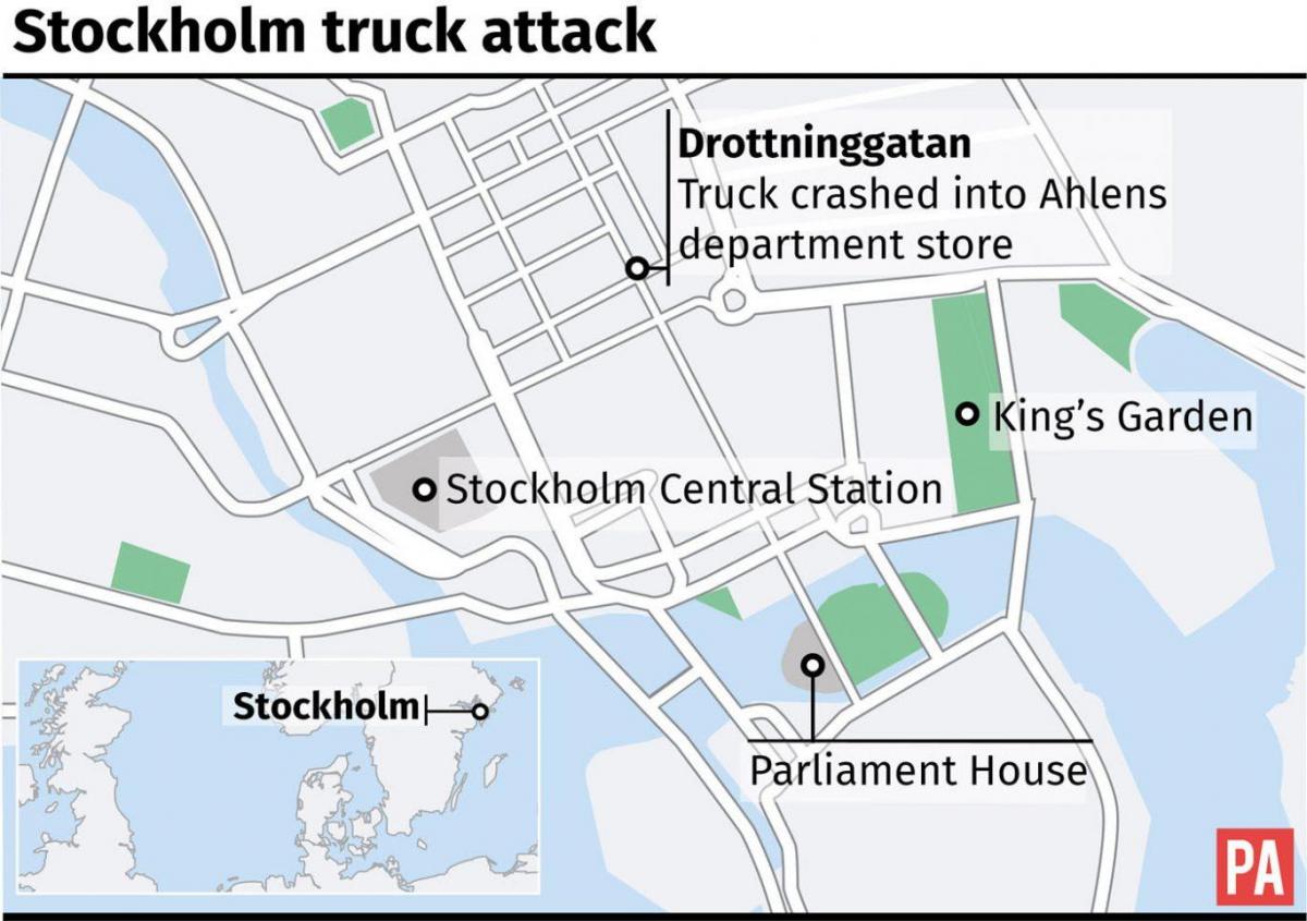 peta dari hotel Stockholm