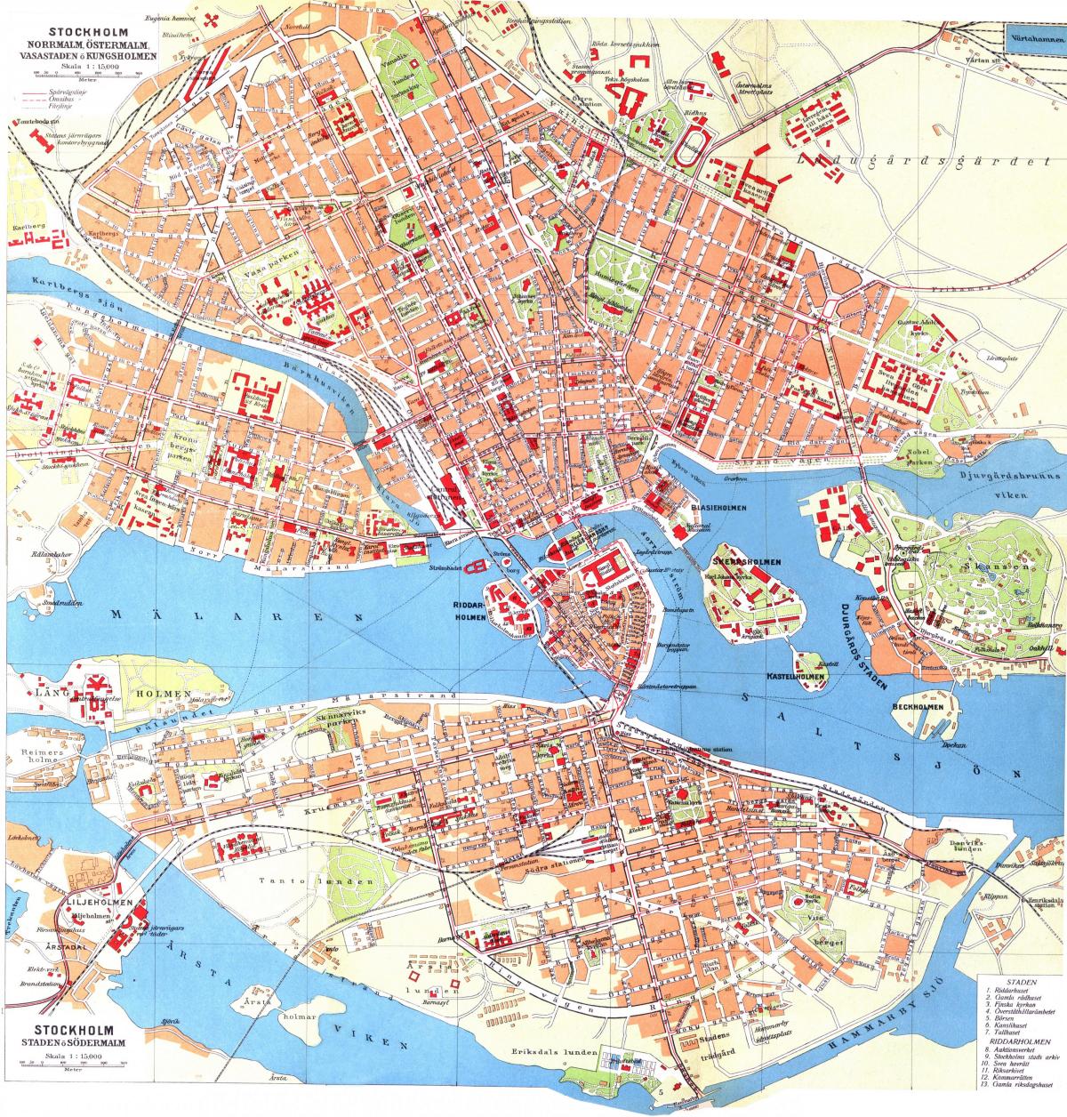 peta dari kungsholmen, Stockholm
