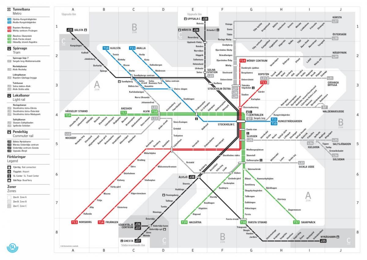 peta dari sl metro
