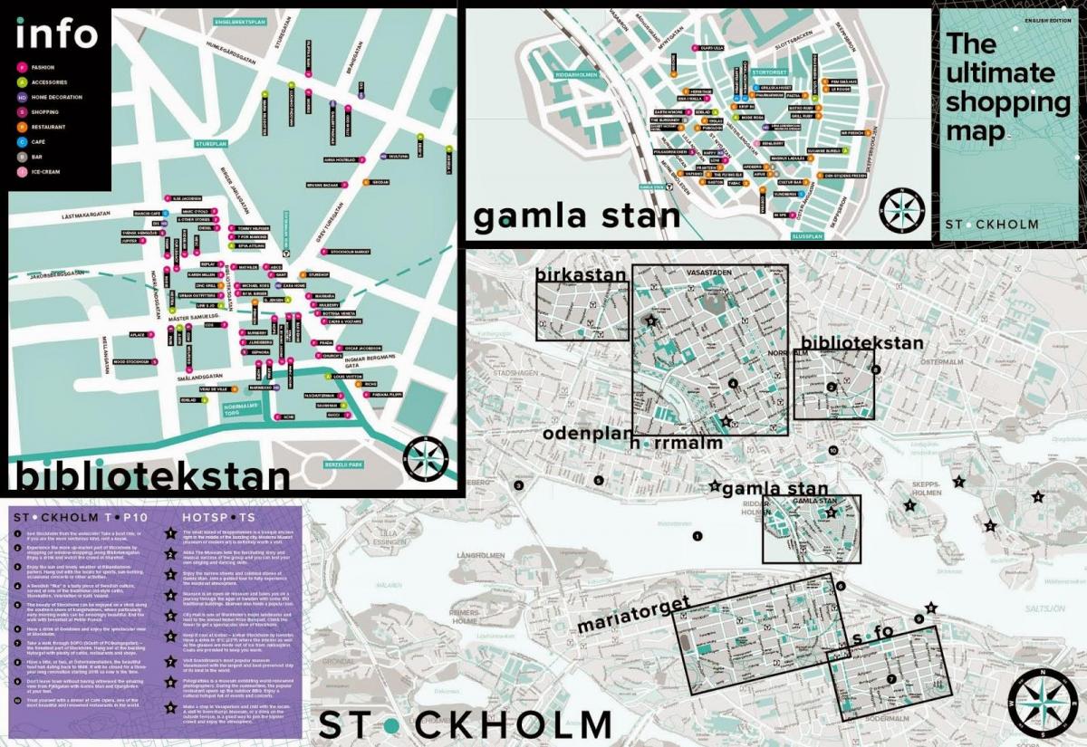 peta Stockholm belanja