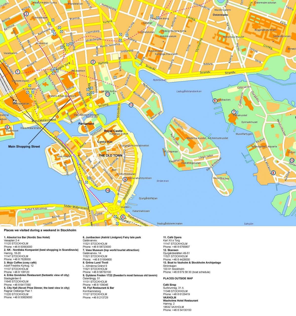 Stockholm pusat peta