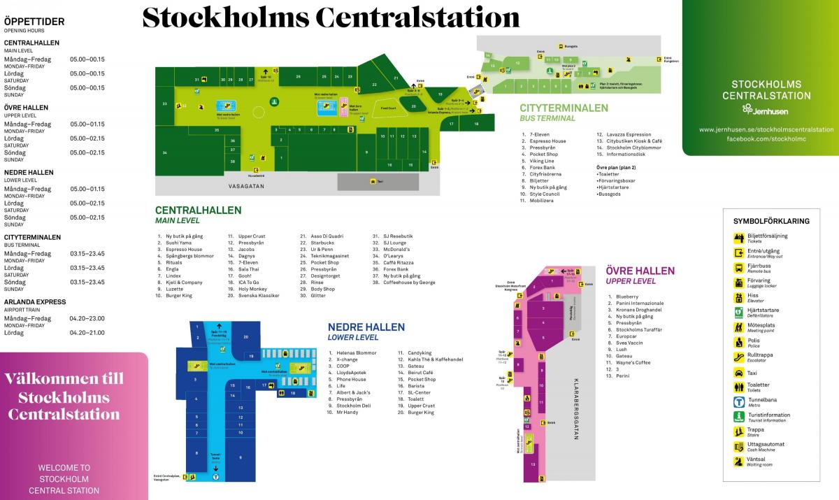 Stockholm stasiun kereta api peta
