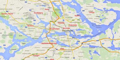Peta dari bromma, Stockholm