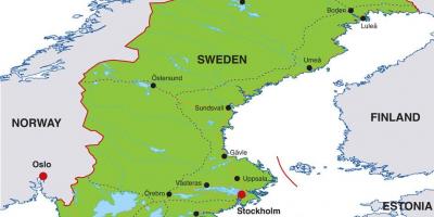 Ibu kota Swedia peta