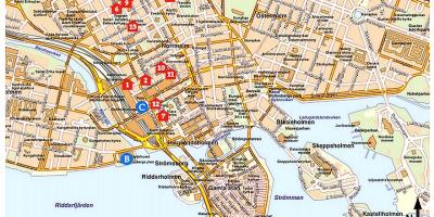 Peta wisata Stockholm Swedia