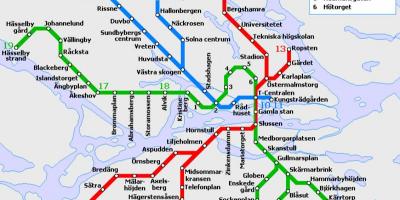 Angkutan umum Stockholm peta