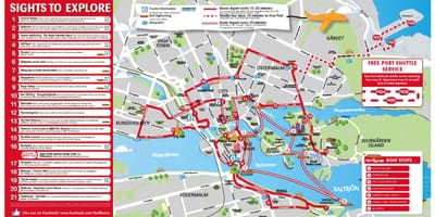 Jalan-jalan kota Stockholm peta