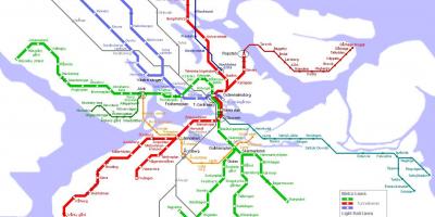 Peta kereta bawah tanah Stockholm, Swedia